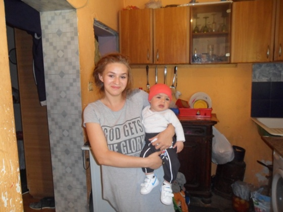 mum and baby in maternity proj